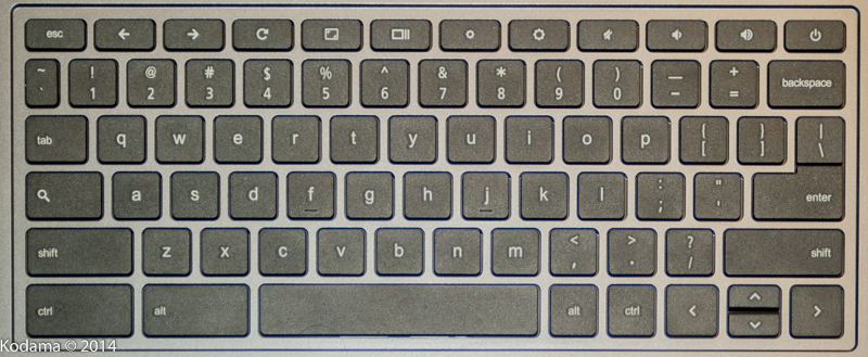 Acer C720 Chromebook keyboard